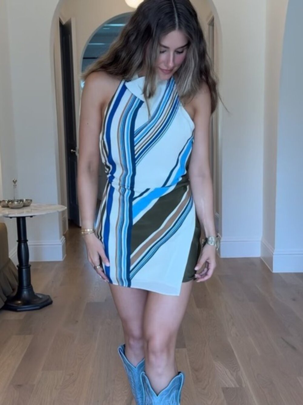 SIR.Thistle Halter Mini Dress - Picture 2 of 8
